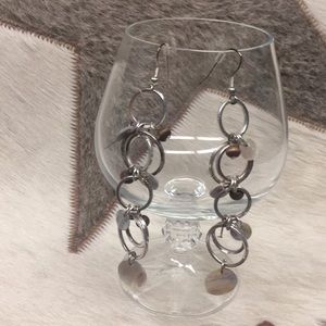 Natural Beaded Dangle Sea Shell Earrings